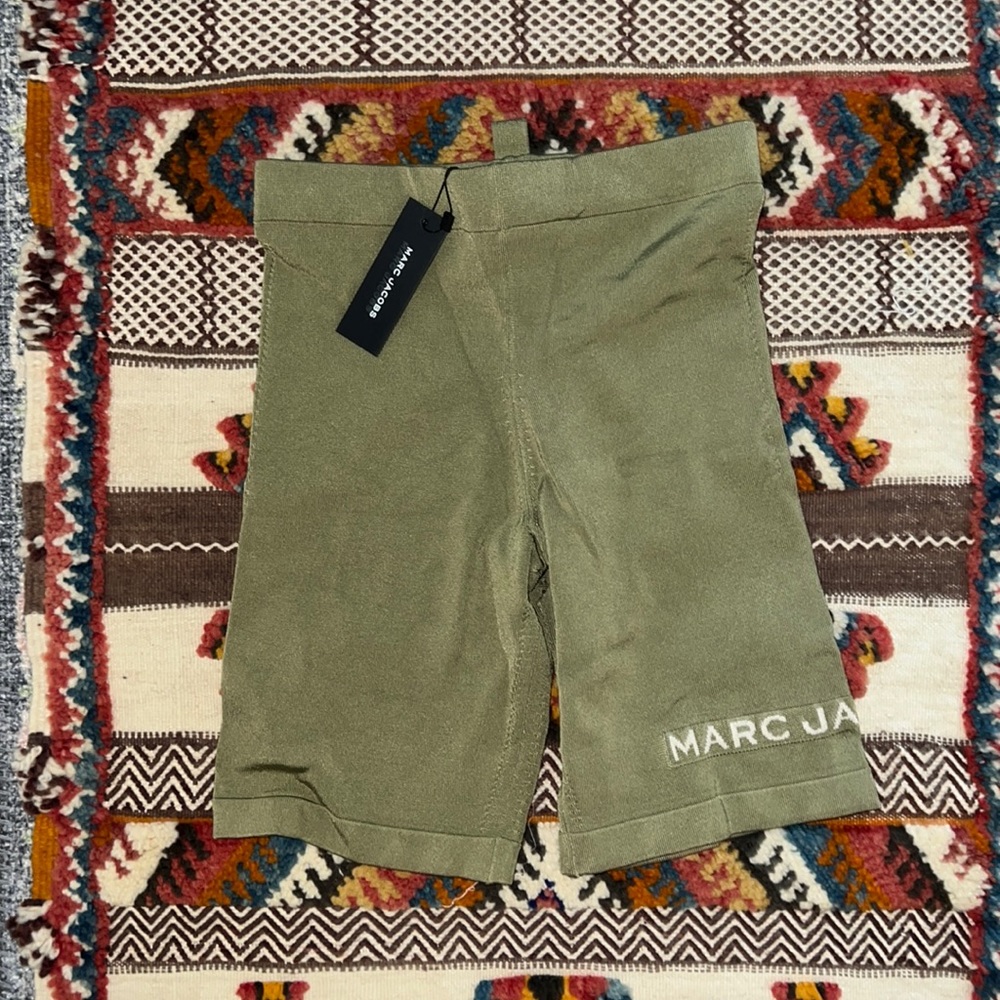 MARC JACOBS New With TAGS Army green biker shorts